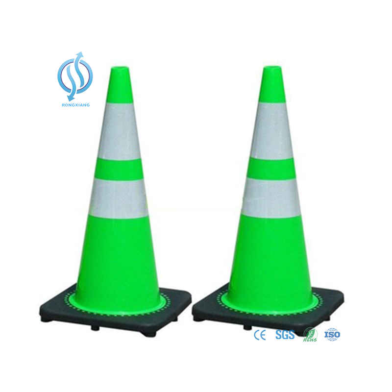 Durable Black Traffic Cone for Roadway Safety