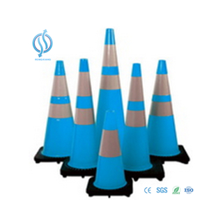 Durable purple traffic cone for roadway