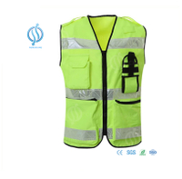 Stylish Reflective Vest with Pockets for Police