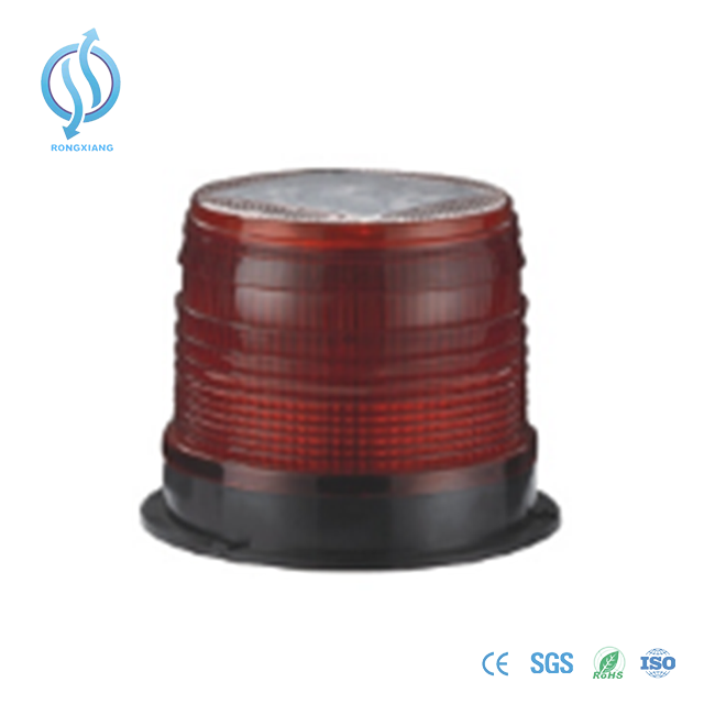 Yellow And Customized Colors Solar LED Strobe Beacon Warning Light