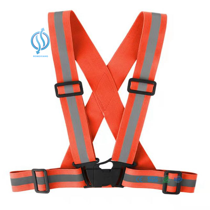 Elastic Reflective Vest with Zip Off Sleeves for Cycling